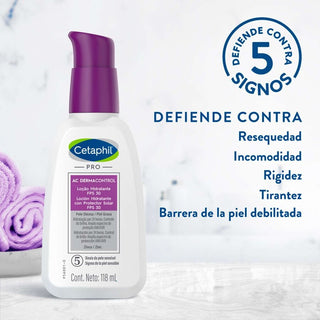 Cetaphil Pro Ac Dermacontrol Loción Hidratante FPS30 118ml