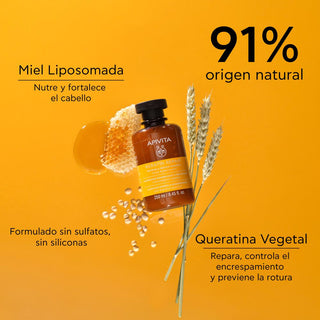 Apivita Shampoo Keratin Repair Nutritivo Y Reparador 250ml