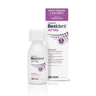 Isdin Bexident Aftas 5 Acciones Enjuage Con Acido Hialuronico 120ml