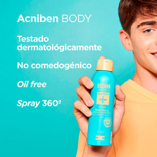 Isdin Acniben Body Reducción De Granos Corporales Spray 150ml