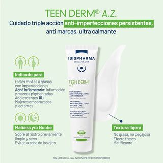 Isispharma Teen Derm AZ Seboregulador y Anti-imperfecciones 30ml