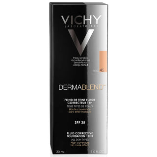 Vichy Dermablend Liquido #45 Gold Base De Alta Cobertura 30ml