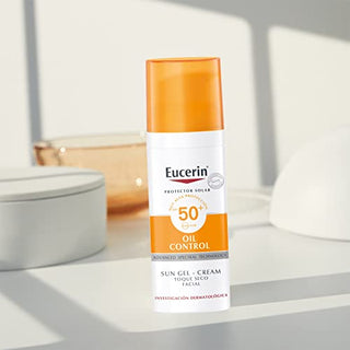 Eucerin Sun Gel-Cream Oil Control Dry Touch Tono Medio Fps50+ 50ml