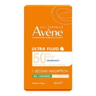 Avene Ultra Fluid Oil Control Tono Claro Protector Solar Facial FPS50+ 50ml