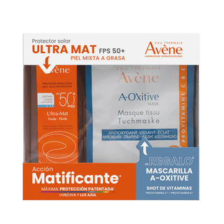 AVENE KIT ULTRA MAT 50ML+MASCARILLA A-OXITIVE 18ML