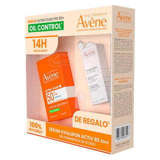 Avene Kit Protector Solar Ultra Fluid Mat Perfect 50ml + Serum Hyaluron Activ B3 10ml