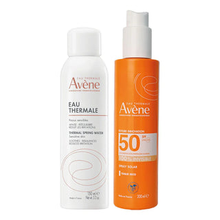 Avene Kit Protector Solar Corporal en Spray FPS50 200ml + Agua Termal 150ml