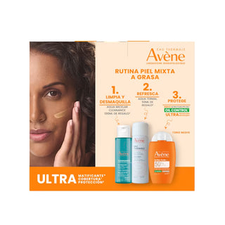 Avene Kit Ultra Fluid FPS50 Tono Medio 50ml + Agua Micelar 100ml + Agua Termal 50ml