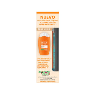 Avene Kit Ultra Fluid FPS50 Tono Medio 50ml + Agua Micelar 100ml + Agua Termal 50ml