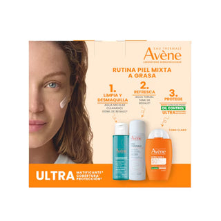 Avene Kit-Ultra Fluid FPS50 Tono Claro 50ml + Agua Micelar 100ml + Agua Termal 50ml