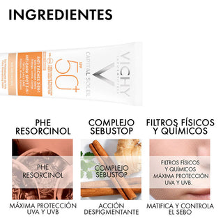Vichy Ideal Soleil FPS50 Anti Dark Cuidado protector anti-manchas 50ml