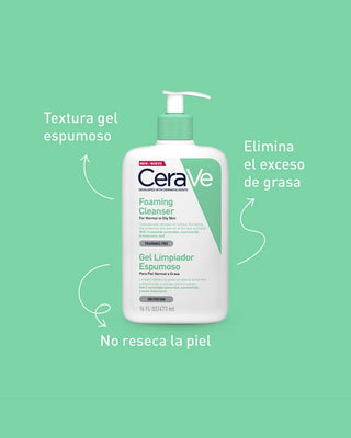 Cerave Gel Limpiador Espumoso Diario 473ml