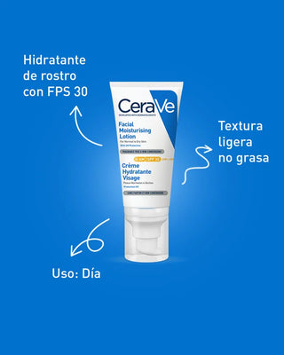Cerave Loción Hidratante Rostro Am SPF30+ 52ml