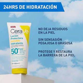 CeraVe Loción Protectora Invisible Hidratante FPS50 177ml