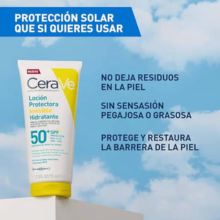 CeraVe Loción Protectora Invisible Hidratante FPS50 75ml