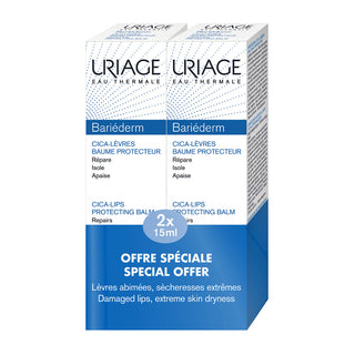 Uriage Bariéderm Cica Bálsamo Labial Protector Kit 2x15ml