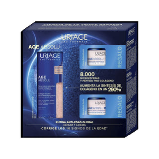 Uriage Kit Age Absolu Serum 30 ml + Crema de Dia 15 ml + Mascarilla de Noche 15 ml