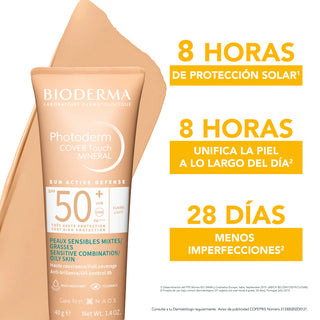 Bioderma Photoderm Cover Touch FPS50+ Tono Claro 40g