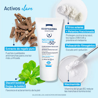 Isispharma Neotone Radiance Antimanchas SPF50+ Tono Medio 30ml