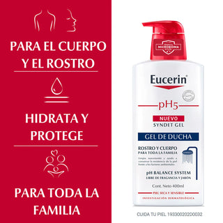 Eucerin Ph5 Syndet Gel De Ducha 400ml