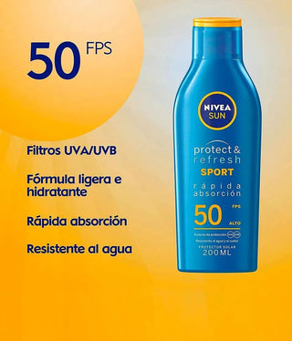 Protector Solar En Loción Nivea Sun Protect & Refresh Fps 50+ 200ml