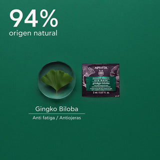 Apivita Mascarilla de Ojos Antifatiga Con Ginkgo Biloba 2x2ml