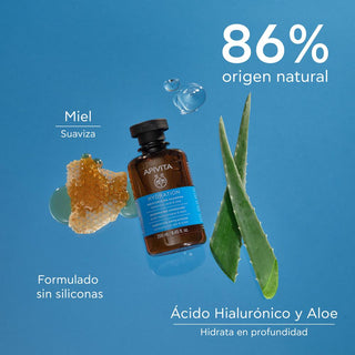 Apivita Shampoo Hidratante Con Ácido Hialurónico y Aloe 250ml
