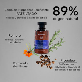 Apivita Shampoo Anticaída Tonificante Para Hombres 250ml