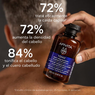 Apivita Shampoo Anticaída Tonificante Para Hombres 250ml