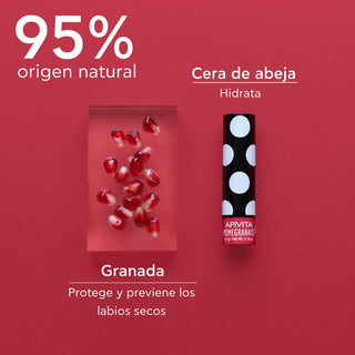 Apivita Labial Hidratante Con Granada 4,4gr