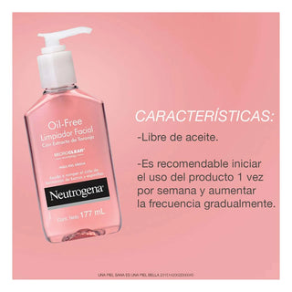 Neutrogena Limpiador Facial  Oil Free Con Extracto De Toronja 177 ml