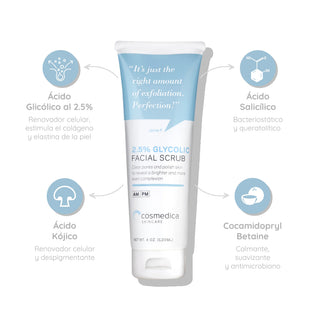 Cosmedica Glycolic Facial Scrub 2.5% 120ml