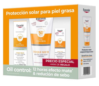 Eucerin Kit Sun Oil Control 50ml + Corporal 200ml + Mini Oil Control 20ml