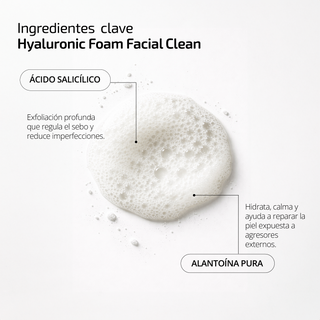 Baukem Hyaluronic Foam Facial Clean con Cepillo 120ml