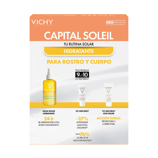 Vichy Kit Capital Soleil SPF50+ Agua Protector Solar 200ml + Capital Soleil UV Age Daily 30ml + Capital Soleil UV Age Daily c/c 3ml