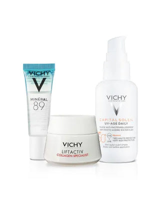 Vichy Kit Capital Soleil Anti-Edad + Protector Solar Antifotoenvejecimiento + Crema Colageno + M89 Sérum Hidratante