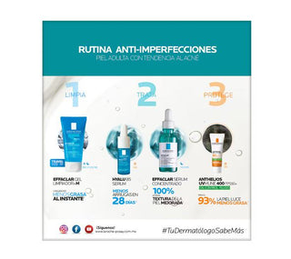 La Roche Posay Kit Effaclar Sérum 30ml + Effaclar Gel 50ml + Hyalu 10ml 2025