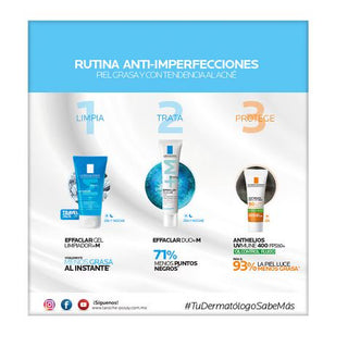 La Roche Posay Kit Effaclar Duo M + Effaclar Gel 50 ml + Anthelios Oil 3ml 2025