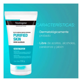 Neutrogena Gel Limpiador Purified Skin 150ml
