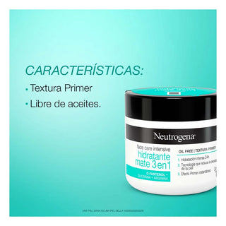 Neutrogena Crema Hidratante Facial Mate 3 en 1  Care Intensive 100g