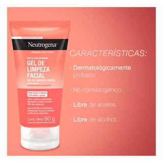Neutrogena Gel Limpiador Facial Deep Clean Intensive 60ml