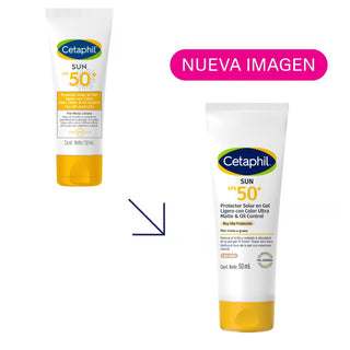 Cetaphil Sun FPS50+ Protector Solar En Gel Ligero Con Color 50ml