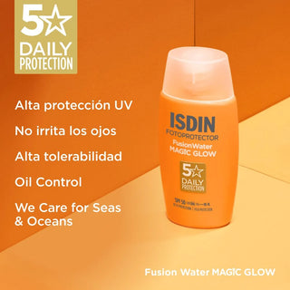 Isdin Fusion Water Magic Glow Fotoprotector Facial Iluminador SPF50 50ml
