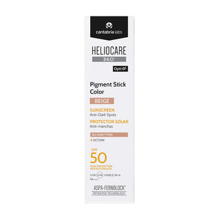 Cantabria Heliocare 360° Pigment Stick Beige FPS50 Fotoprotector Con Color 10g