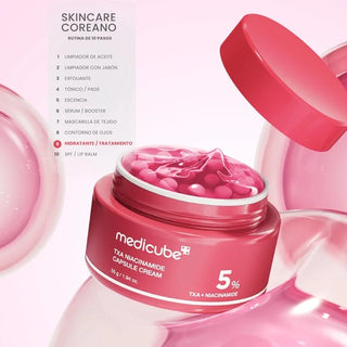 Medicube Txa Niacinamide Capsule Cream Hidratante Facial Aclarante y Exfoliante 55g