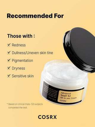 Cosrx Advanced Snail 92 All In One Cream Crema Con Mucina 100ml