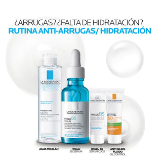 La Roche Posay Hyalu B5 Sérum 30ml+ Hyalu B5 Sérum ojos 5ml + Anthelios UVmune 400 Oil Control Gel Crema 3ml + Agua Micelar 50ml