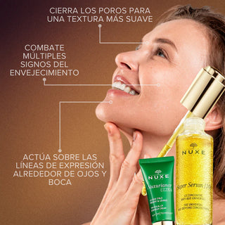 Nuxe Duo Antiedad Super Serum [10] 30ml + Nuxuriance Ultra Contorno Ojos y Labios 15ml