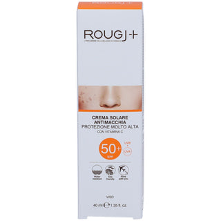 Rougj+ Crema solar antimanchas para rostro con vitamina C 40ml