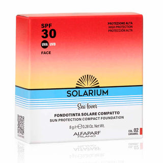 Solarium Spf30 Sun Protection Compact Foundation 02 Caramel 8g